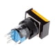 thumbnail image 2 of DC 24V Botón Pulsador Interruptor De Rectángulo Momentáneo De Reinicio Automático Con Luz LED Amarilla, 2 of 5