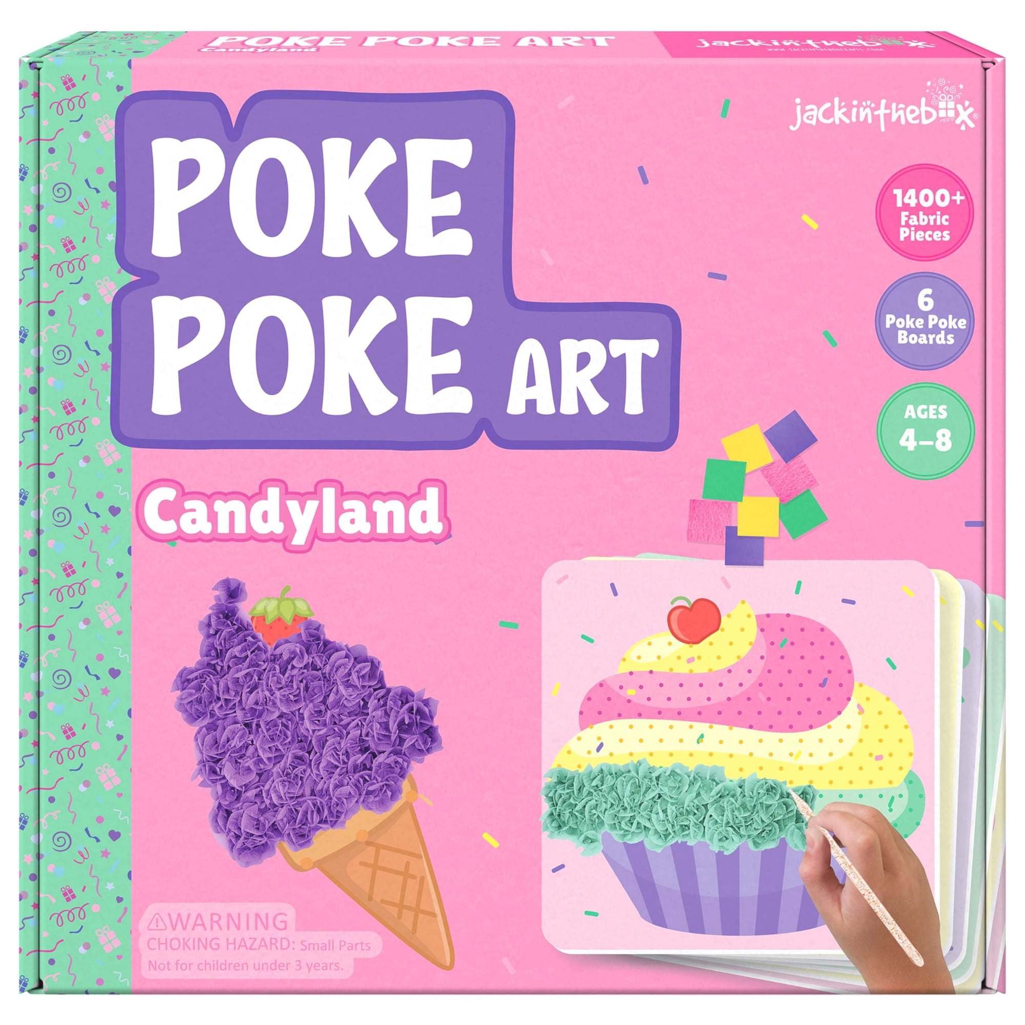 Kit De Arte Poke Poke Jackinthebox Con Temática De Candyland Para Niños De 4 A 8 Años