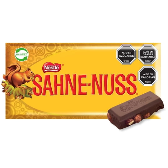 Chocolate Con Almendras Barra. 250 g Sahne Nuss