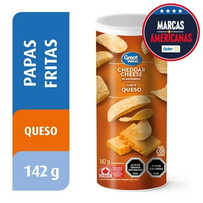 Papas Fritas Tarro Queso Cheddar 142 G Great Value