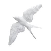 Bothyi - Golondrinas De Resina Nórdica, Pájaros, Decoración De Pared, Jardín, Sala De Estar, Adorno A La Izquierda