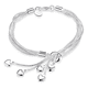 thumbnail image 1 of Pulsera mujer esclava brazalete plata 925 elegante #5, 1 of 3