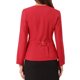 thumbnail image 3 of INSPIRE CHIC Blazers de Negocios Casual para Mujeres con Botones, Cuello Redondo, Manga Larga, Chaquetas de Oficina con Bolsillos M Rojo, 3 of 6
