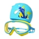 thumbnail image 1 of Gorro De Baño Para Niños Gorro De Baño Gafas De Natación Para Niños Para Nadar Buceo Niños Azul Y Amarillo, 1 of 3
