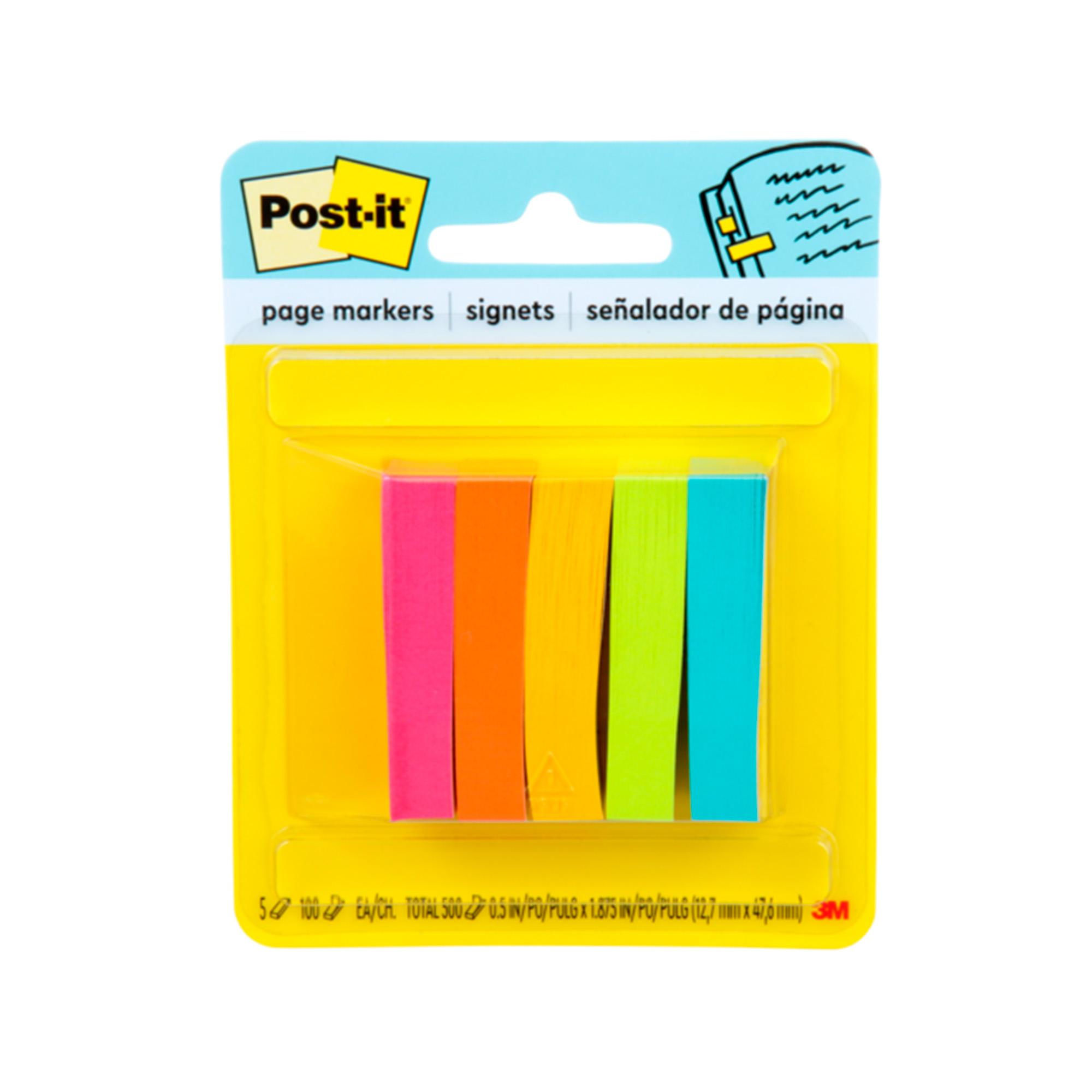 Nota Adhesiva 3m Post-it 670-5an Separador Página 5 Colores 500 Hojas 1 Un Post it