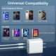 thumbnail image 4 of Cargador Auorld USB C de doble puerto de 20 W para iPhone 16 15 con cable, 4 of 7