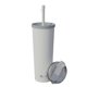 thumbnail image 1 of Vaso térmico Asobu 765 ml Blanco con tapa de pajilla y tapa abatible, 1 of 8