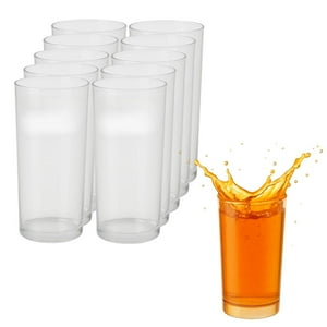 Disparo - Set 40 Vasos Plastico 345Ml Acrilico Desechable Transparente