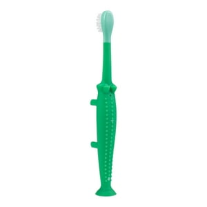 Dr. Brown'S - Cepillo De Dientes Para Bebés Y Niños Pequeños 1-4 Años Cocodrilo Verde