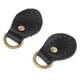 thumbnail image 3 of 2pcs PU cuero manijas hebillas para el bolso que hace accesorios negro, 3 of 5