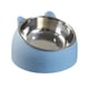 thumbnail image 3 of Pet Feeder 15° Elevado Tazón Individual Para Gato Perro Para Perros Pequeños Medianos Gatito Azul, 3 of 5