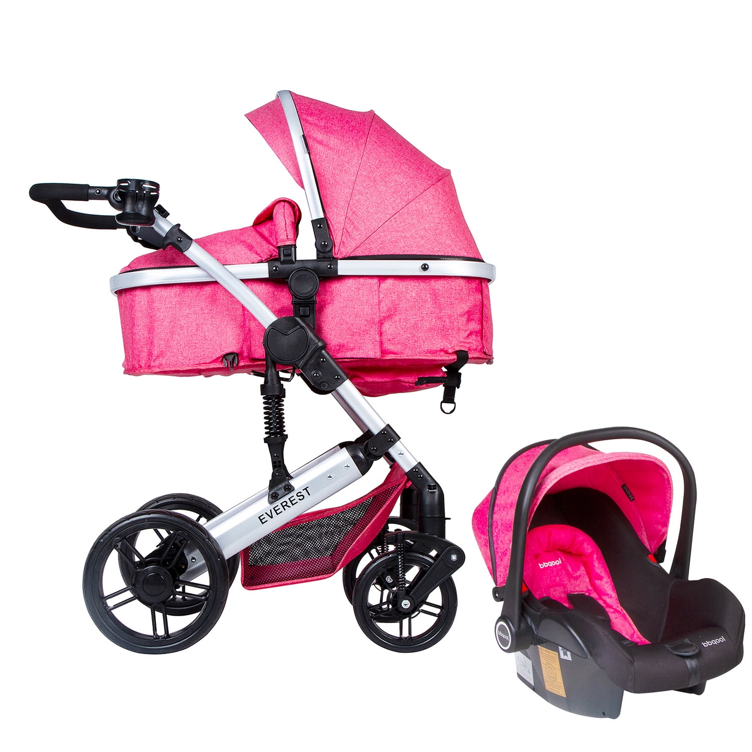 Bbqool - Coche Travel System Everest Pink
