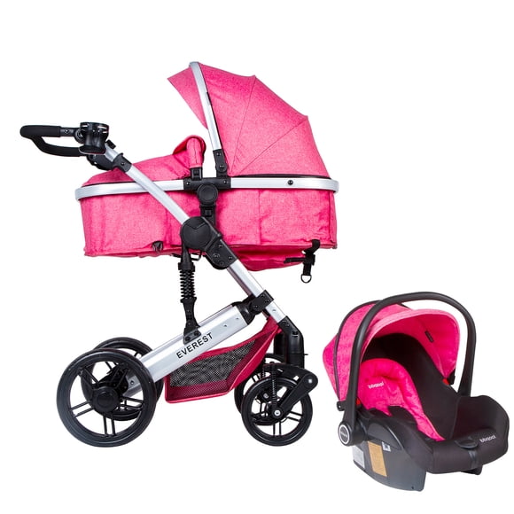 Coche Travel System Everest Rosado