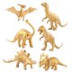 thumbnail image 1 of Plástico Golden Hollow Dinosaurio Figura Animal Salvaje Aprendiendo Juguetes Regalos Edad 3+PCS, 1 of 5