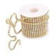 thumbnail image 1 of DIY Crystal 10 Yarda Diamante De Imitación Cerrar Cadena Clear Trim Costura Craft Golden, 1 of 5