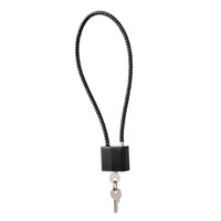Magideal - Cerradura De Combinación Portátil Con Cable De Acero De 5 Mm, Cerraduras De Equipaje De Cable Duraderas Impermeables Antioxidantes Para Armarios, Caja Negro
