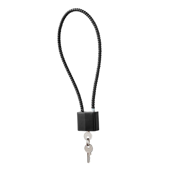 Cerradura de combinación portátil con cable de acero de 5 mm, cerraduras de equipaje de cable duraderas impermeables antioxidantes para armarios, caja Negro
