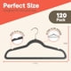 thumbnail image 2 of Perchas Campior de terciopelo, 120 unidades, giratorias 360° y antideslizantes, 2 of 8