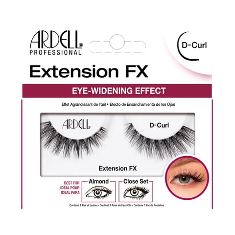 Ardell - Pestañas De Tira Extension Fx D-Curl Para Ojo Almendrado.