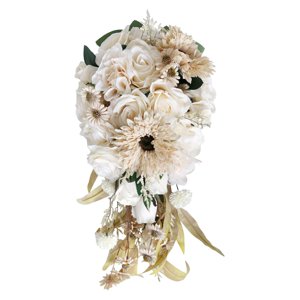 Magideal - Ramos De Novia Románticos Rosas, Girasoles, Margaritas 23 Cm X 45 Cm Flores Artificiales Para Decoraciones De Fiesta De Aniversario De Iglesia De Boda