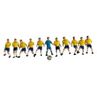Bothyi - 11 Figuras De Jugador De Fútbol En Miniatura, Accesorios Para Escenas De Bricolaje, Jardín De Hadas, Jugador Amarillo