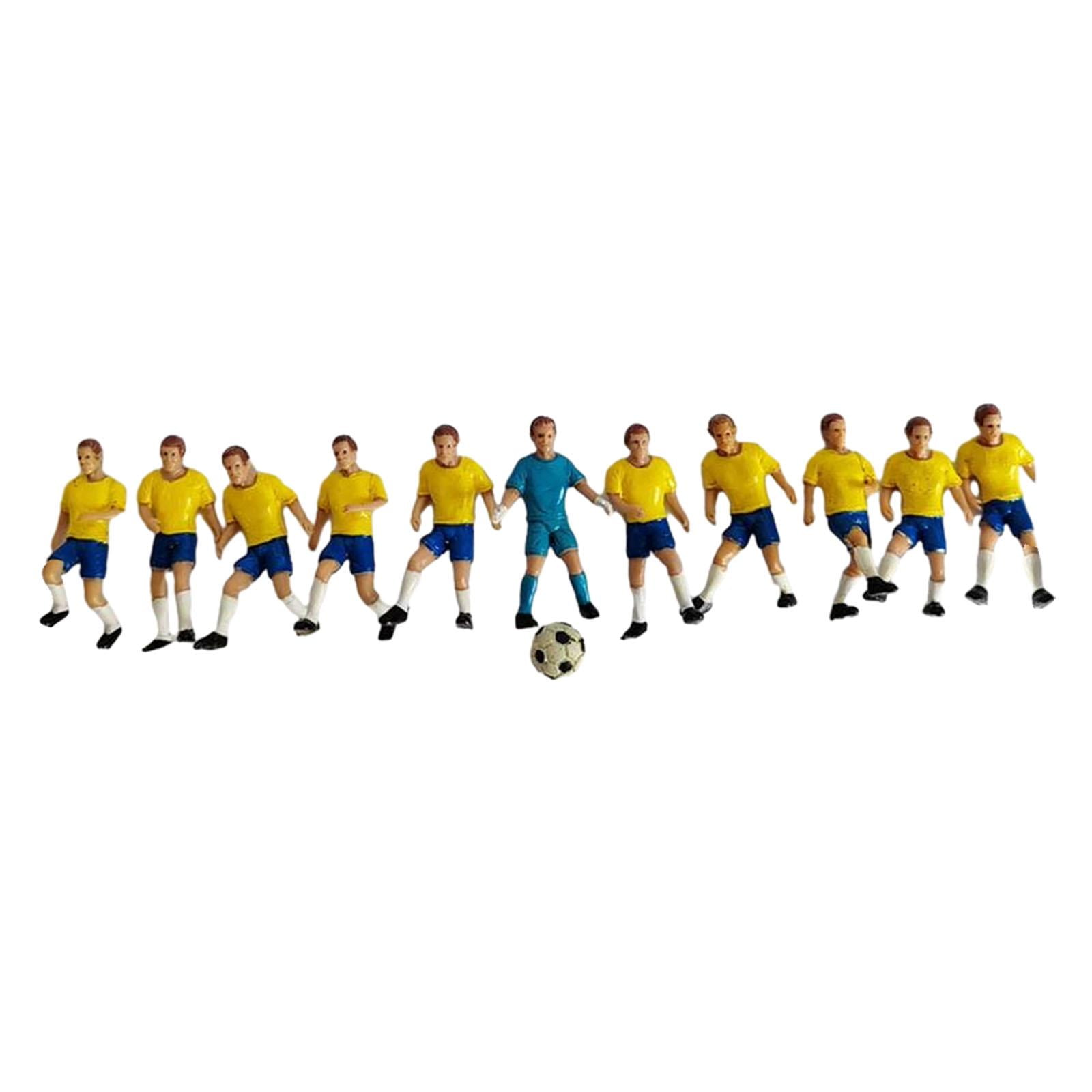 Bothyi - 11 Figuras De Jugador De Fútbol En Miniatura, Accesorios Para Escenas De Bricolaje, Jardín De Hadas, Jugador Amarillo