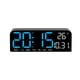 thumbnail image 2 of Reloj Despertador Digital Con Pantalla De Temperatura Para Mesita De Noche, Mesa, Pared, Azul, 2 of 5