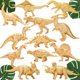 thumbnail image 1 of Figura de dinosaurio de plástico BOLZRA Metallic Gold, 12 unidades, 1 of 5