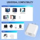 thumbnail image 4 of Adaptador de corriente USB YTFCYIKBG de doble puerto para iPhone, blanco, 4 of 7