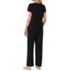 thumbnail image 3 of INSPIRE CHIC Pijamas para Mujer Cuello en V Manga Corta con Pantalones con Cordón Conjunto de Ropa de Dormir Estampado con Bolsillos S Negro, 3 of 6