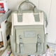 thumbnail image 1 of Stylish Preppy Color Contrast Tote Backpack: Perfect for School, Work & Travel!, 1 of 5