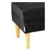 thumbnail image 2 of Banqueta Provenza Felpa 04 Negro, 2 of 5