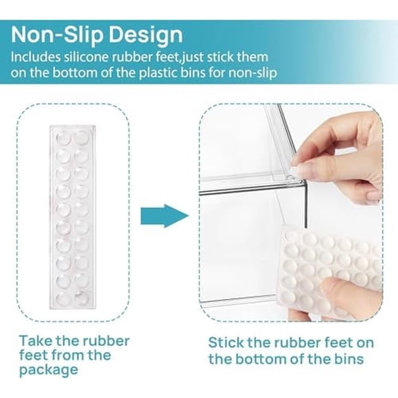 Cajoneras Apilables Plasticas Vtopmart Set 5 Transparente