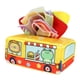 thumbnail image 4 of Caja de pañuelos para bebé, tejido arrugado, caja de bufanda suave, toalla, papel de juego, pañuelos de tracción ocupados, actividades para habilidade , Autobús, 4 of 5