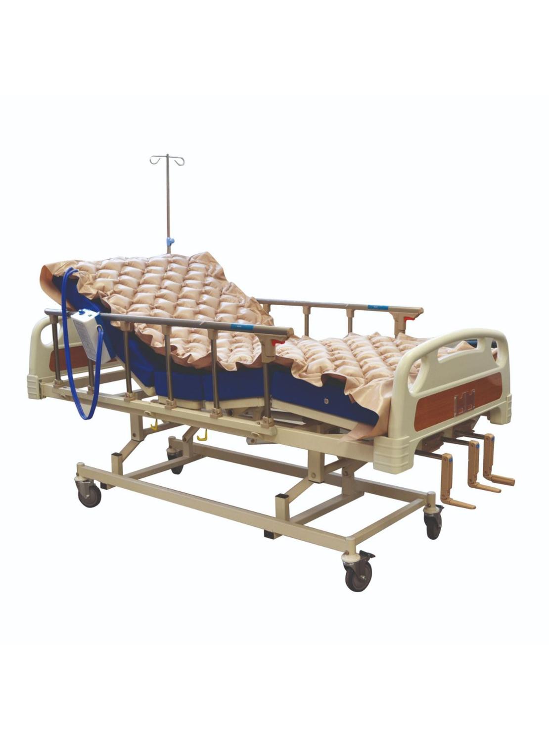 Glomed - Cama Clínica Manual 3 Pos Plus + Colchón Imper 8Cm + Antiesc