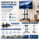 thumbnail image 5 of Soporte de TV con Ruedas para Pantallas de 32" a 70", 1500, 5 of 5