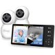 thumbnail image 1 of Monitor para bebé HelloBaby 5.5" 720P 2 cámaras sin WiFi, 1 of 7
