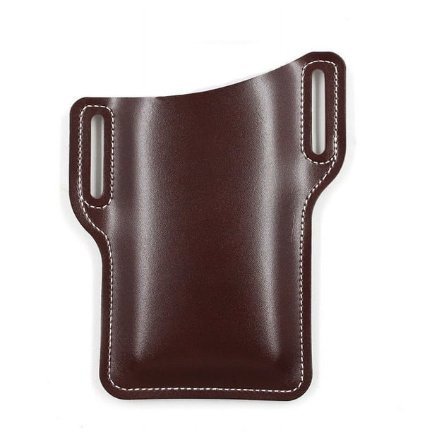 1pc Men's Faux Leather Universal Phone Case Phone Storage Bag, Outdoor Sports Phone Case For Running Travel Camping Hiking
