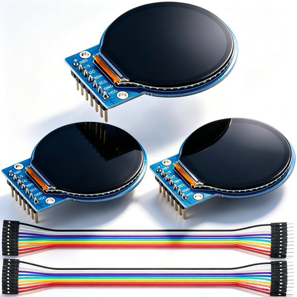 Pantalla LCD MTDELE 1.28" 240×240 SPI 7 pines - 3 unidades