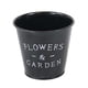 thumbnail image 1 of Maceta Para Plantas De Jardín, 5,1x4,7x3,5 Pulgadas, Para Centro De Mesa, Resistente, Negro, Sin Asas, 1 of 5