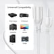 thumbnail image 5 of Cable de extensión de alimentación TNP Universal (1 m) NEMA 5-15R a 5-15P, 5 of 7