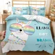 thumbnail image 2 of Alpaca Duvet Cover Boys Girls Alpaca with Headphones Duvet Cover Cartoon Alpaca Polyester Comforter Cover Double Queen King Size, 2 of 5