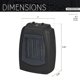 thumbnail image 4 of Calentador portátil y ventilador Techni Home Dual Comfort 2 en 1, 4 of 8