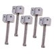 thumbnail image 2 of Puente De Cuerda De Sillín De Aleación De Zinc De 5 Uds Para Accesorios De Instrumentos De Bajo Plateado, 2 of 5