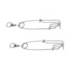 thumbnail image 3 of Clips de línea larga broche de presión de acero inoxidable conector de pesca clip de broches, 3 of 5