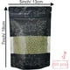 thumbnail image 2 of Paquete de 50 bolsas de Mylar con olor a olor, 5 x 7 pulgadas, resellables, para almacenar alimentos, con ventana transparente, bolsas de aluminio con base para dulces y refrigerios (hoja negra), 2 of 6