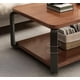 thumbnail image 3 of Mesa de Centro Rectangular 120x60x43 cm Color Nogal 2 Niveles, 3 of 9