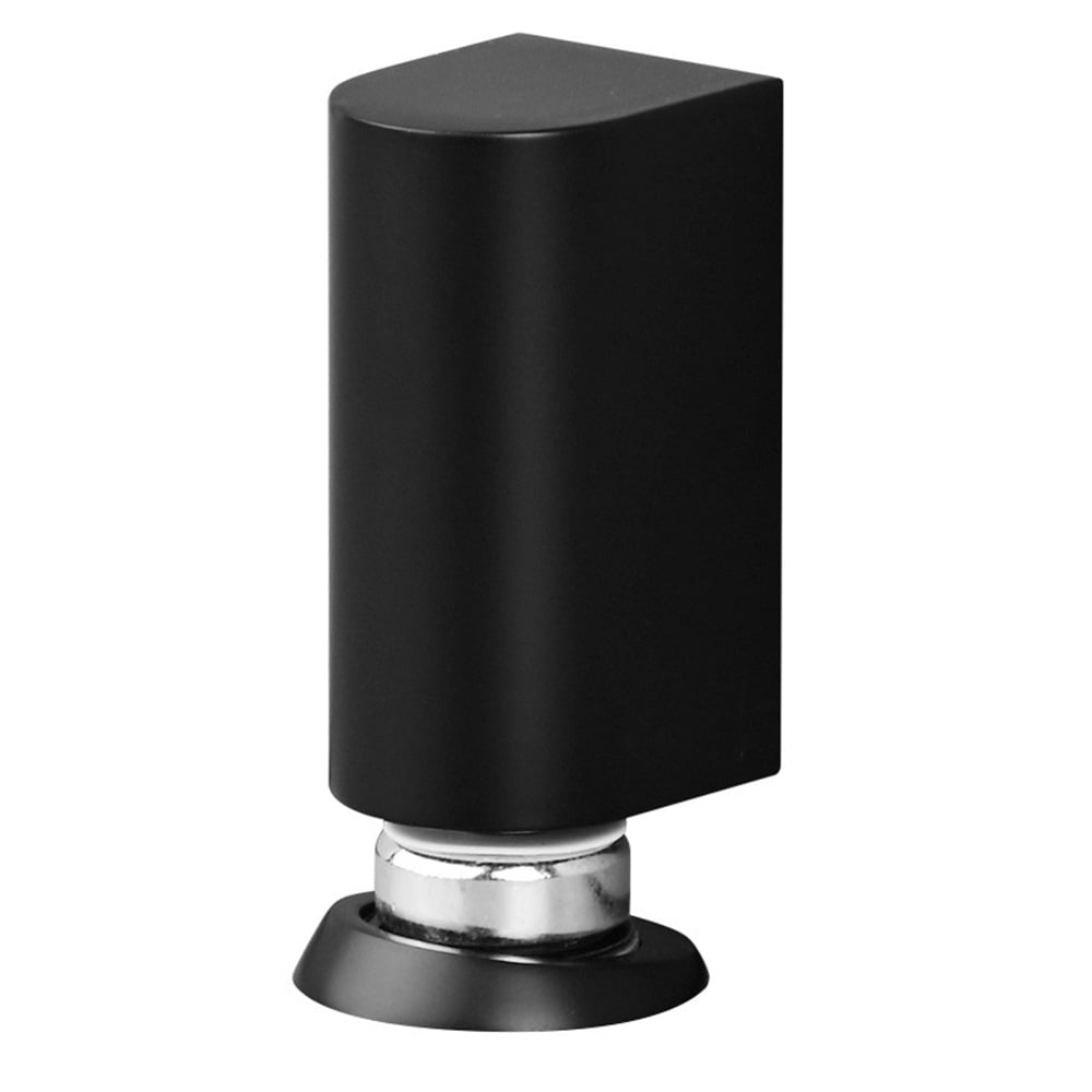 Xusx111 - Tapes De Puerta Magnéticos Silenciosos - Tape De Puerta Negro Mate, Agarre Resistente Al Viento De Acero Inoxidable, Altura Ajustable Para Huecos De Puerta, Mantener La Puerta Abierta