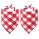 thumbnail image 1 of Uxcell Bandana para Perro, 24 x 17 in Pañuelo para Gato con Estampado de Cuadros de Búfalo, Accesorios de Pañuelo Triangular Ajustable Lavable, (Rosa), para Mascotas Pequeñas, Medianas, Grandes, 1 of 7