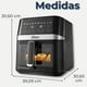 thumbnail image 3 of Oster® Freidora de Aire Digital, Recubrimiento Oster® DiamondForce, 6L de Capacidad, 10 Programas Automáticos, CKSTAF60WDDF, 3 of 11